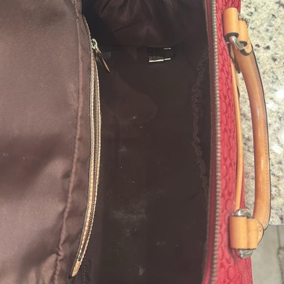 Red Vintage Coach Toiletries Bag - Picture 7 of 7